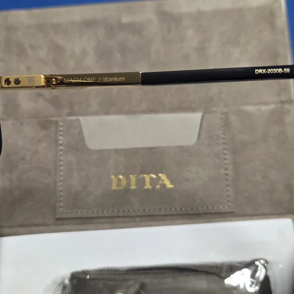 DITA Mach-One Sunglasses in 18k Gold and Black